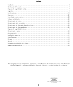 Alternative view of John Deere Bunker Rake 1200 Hydro (North American Version) Operator's Manual (OMTCU34402)