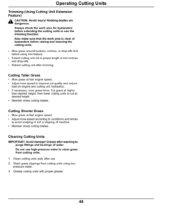 Alternative view of John Deere 7400A Trim, Surrounds Mower (North American) Operator's Manual (OMTCU35098)