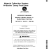 John Deere 14-Bushel Material Collection System Dump From Seat Blower (075001-) Hopper (015001-) (North America) Operator's Manual (OMTCU35716E)