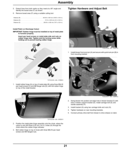 Alternative view of John Deere 14-Bushel Material Collection System Dump From Seat Blower (075001-) Hopper (015001-) (North America) Operator's Manual (OMTCU35716E)