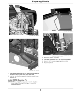 Alternative view of John Deere Material Collection System 14-Bushel Dump From Seat (North American) Operator's Manual (OMTCU35716)