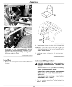 Alternative view of John Deere 1200A Bunker Rake Export Edition (210001-230000) Operator's Manual (OMTCU37109)