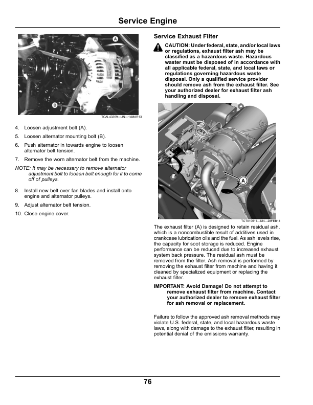 John Deere 1550, 1570, 1575, 1580, 1585, Series TerrainCut Front Mowers (North America) (020001-040000) Operator's Manual (OMTCU39961E) - Image 2
