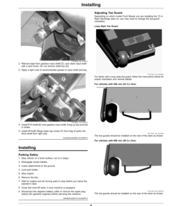 Alternative view of John Deere 72 Inch Rear Discharge Mower Deck for Front Mount Mowers (260001-) (North American) Operator's Manual (OMTCU40032)