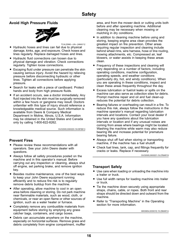 John Deere 1550, 1570, 1575, 1580 & 1585 SeriesTerrainCut Front MowersExport Edition (020001- ) Operator's Manual (OMTCU40059) - Image 2