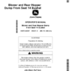 John Deere Blower, Rear Hopper Dump From Seat 14 Bushel (North American Version) Operator's Manual (OMTCU40067)