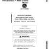 John Deere 180SL, 220SL, 260SL PrecisionCut Walk Greens Mower (North American) Operator's Manual (OMTCU40493)