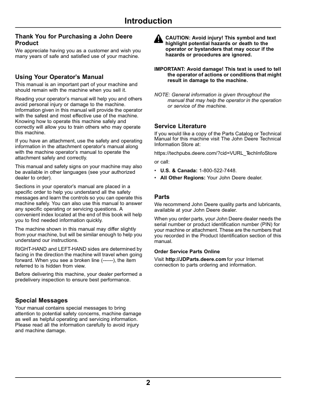 John Deere 180 E-Cut, 220 E-Cut Hybrid Walk Greens Mower (North American) Operator's Manual (OMTCU40494) - Image 3
