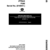 John Deere F680 ZTRAK Front Mower (010001-020000) Operator's Manual (OMTCU51505)