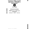 John Deere 1026R Compact Utility Tractor (NP000001-) (European) Operator's Manual (OMTR122819)