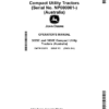 John Deere 3025E, 3038E Compact Utility Tractors (NP000001-) (Australia/Export Edition) Operator's Manual (OMTR123275)