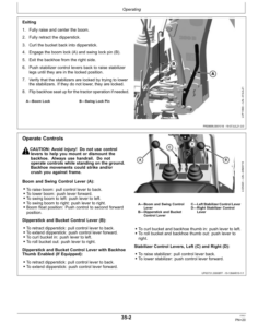 Alternative view of John Deere 260B Backhoe (North American) Operator's Manual (OMTR125180)