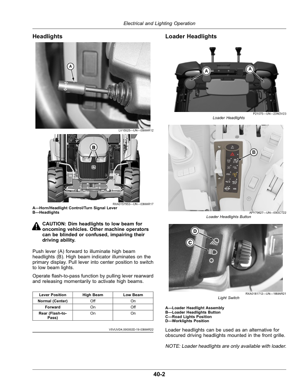 John Deere 5105ML, 5120ML, 5130ML Cab Series (FT4) Tractors (North American, November 2022). Operator's Manual (OMTR125920) - Image 4