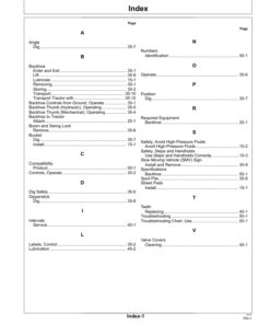 Alternative view of John Deere 370B Backhoe (North American Version) Operator's Manual (OMTR126999)