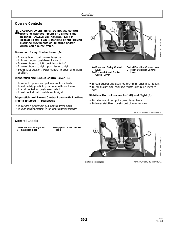 John Deere 370B Backhoe (Export Edition) Operator's Manual (OMTR127002) - Image 2