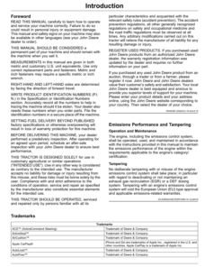 Alternative view of John Deere 9RT Tractors (Serial No. 926001-), Export Edition G2 Operator's Manual (OMTR129361)