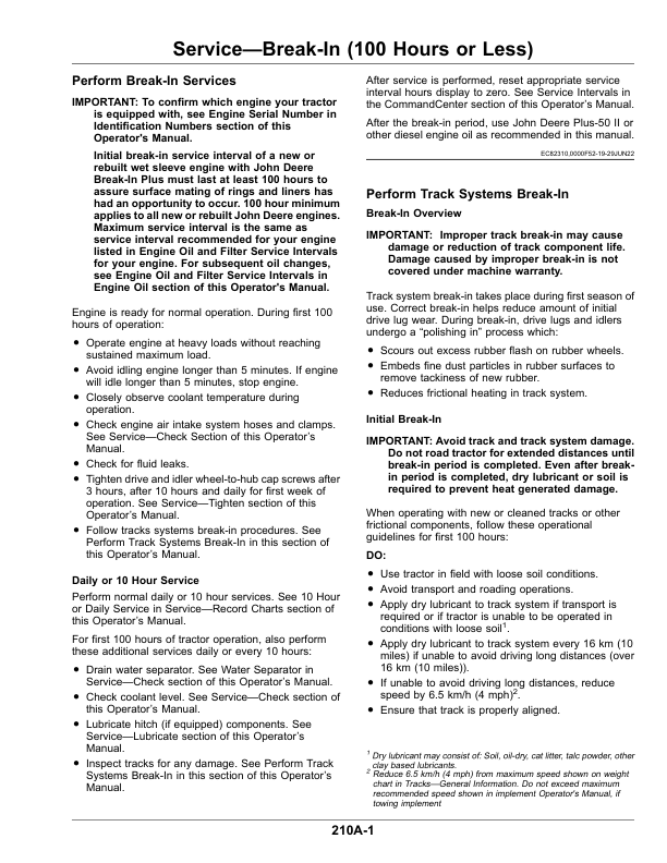 John Deere 9RT Tractors (Serial No. 926001-), Export Edition G2 Operator's Manual (OMTR129361) - Image 3