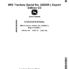 John Deere 9RX Tractors (Serial No. 825001-) Export Edition G3 Operator's Manual (OMTR131406)
