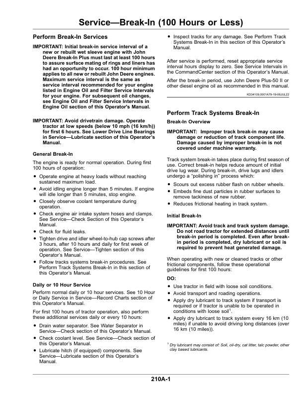 John Deere 9RX Tractors (Serial No. 825001-) Export Edition G3 Operator's Manual (OMTR131406) - Image 2
