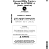 John Deere 2032R, 2038R Compact Utility Tractors (NP000001-) (North America Edition) Operator's Manual (OMTR135273)