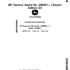 John Deere 8R Tractors (Serial No. 260001-) Export Edition Operator's Manual (OMTR137921)