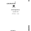 John Deere 4 Log Splitter Operator's Manual (OMTY20502)
