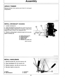 Alternative view of John Deere 250G & 350G Gasoline Trimmer/Cutter (-016000) (Subs with OMM122063) Operator's Manual (OMTY20566)