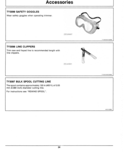 Alternative view of John Deere 100G & 200G Trimmer/ Edger (Gas) (Subs with OMM122063) Operator's Manual (OMTY20607)