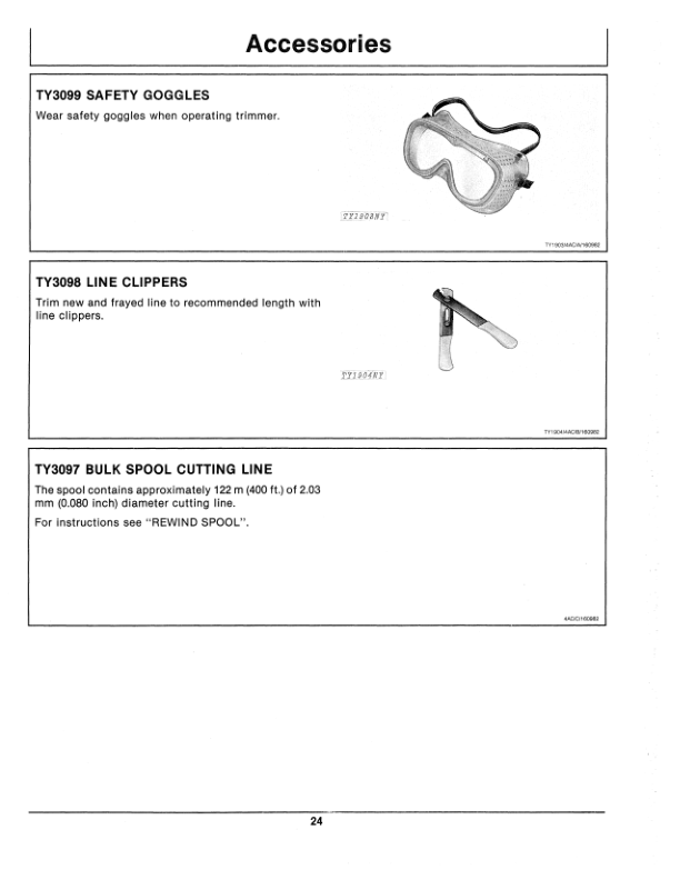 John Deere 100G & 200G Trimmer/ Edger (Gas) (Subs with OMM122063) Operator's Manual (OMTY20607) - Image 2