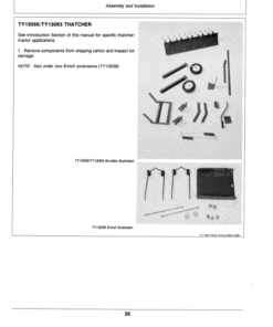Alternative view of John Deere 38, 46 Thatcher, TY13036 Attachment Operator's Manual (OMTY20626)