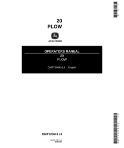 John Deere 20 Plow Operator's Manual (OMTY20643)