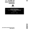 John Deere 117, 118, 120 High Pressure Washers Operator's Manual (OMTY20655)