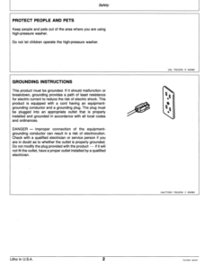 Alternative view of John Deere 117, 118, 120 High Pressure Washers Operator's Manual (OMTY20655)