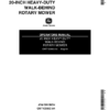 John Deere 20-Inch Heavy Duty Walk Behind Rotary Mower Operator's Manual (OMTY20663)