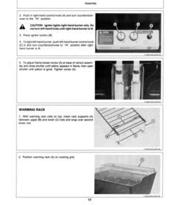 Alternative view of John Deere 34G, 44G Gas Grills Operator's Manual (OMTY20669)