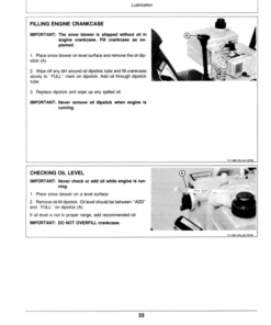 Alternative view of John Deere 524 Snow Blower Operator's Manual (OMTY20710)