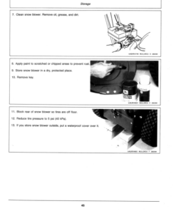 Alternative view of John Deere 520, 824 Snow Blowers (010000-) Operator's Manual (OMTY20731)