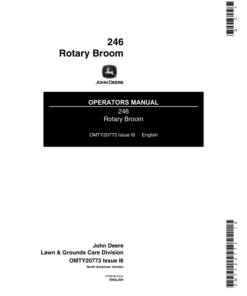 John Deere 246 Rotary Broom Operator's Manual (OMTY20773)