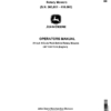 John Deere 21 Inch 4-Cycle Walk Behind Rotary Mower (3660001-410000) Operator's Manual (OMTY20775)