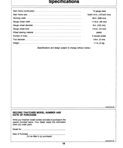 Alternative view of John Deere TY 13108 Thatcher, 21-Inch Walk Behind Mower Operator's Manual (OMTY20794)