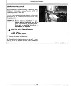Alternative view of John Deere 1000, 1400 Portable Generators Operator's Manual (OMTY20833)