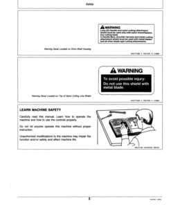 Alternative view of John Deere 450G Gas Trimmer/Cutter(Subs with OMM122063) Operator's Manual (OMTY20858)