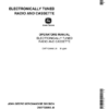 John Deere Electric Tuned Radio/Cassette Operator's Manual (OMTY20860)