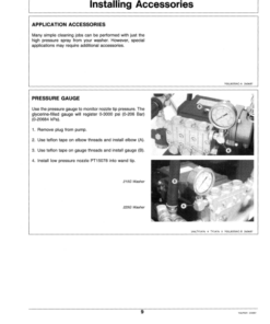 Alternative view of John Deere 215 & 225G HI-Pressure Washer Operator's Manual (OMTY21521)