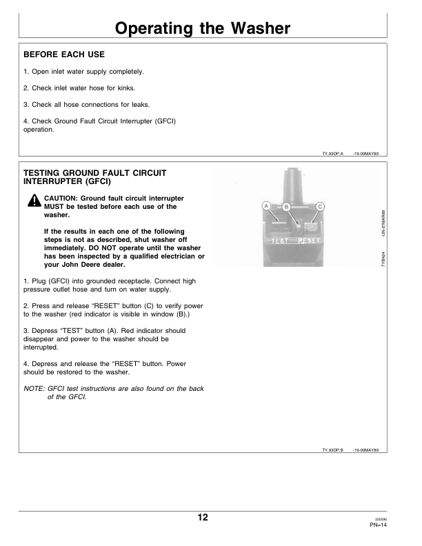 John Deere 122 High Pressure Washer Operator's Manual (OMTY21560) - Image 2