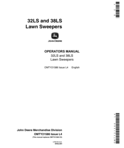 John Deere 32LS & 38LS Lawn Sweepers Operator's Manual (OMTY21586)