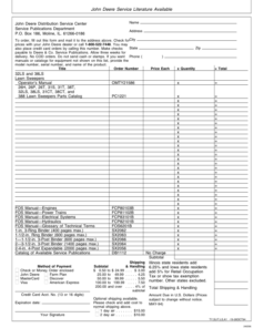 Alternative view of John Deere 32LS & 38LS Lawn Sweepers Operator's Manual (OMTY21586)