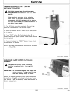 Alternative view of John Deere 10XH High Pressure Washer Operator's Manual (OMTY21618)