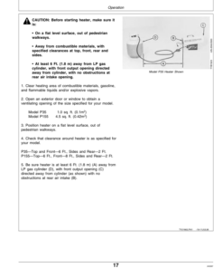 Alternative view of John Deere P35, P155 LP Gas Portable Space Heaters Operator's Manual (OMTY21662)