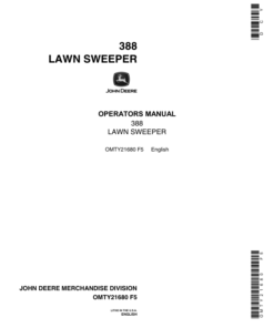 John Deere 338 Lawn Sweeper Operator's Manual (OMTY21680)
